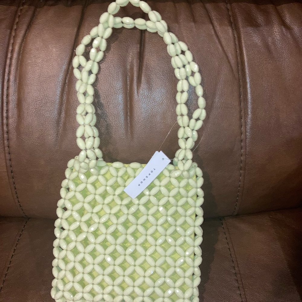 TOP SHOP MINI BEADED TOTE